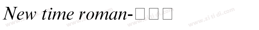 New time roman字体转换